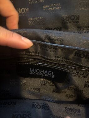 Michael Kors Black  Leather wristlet